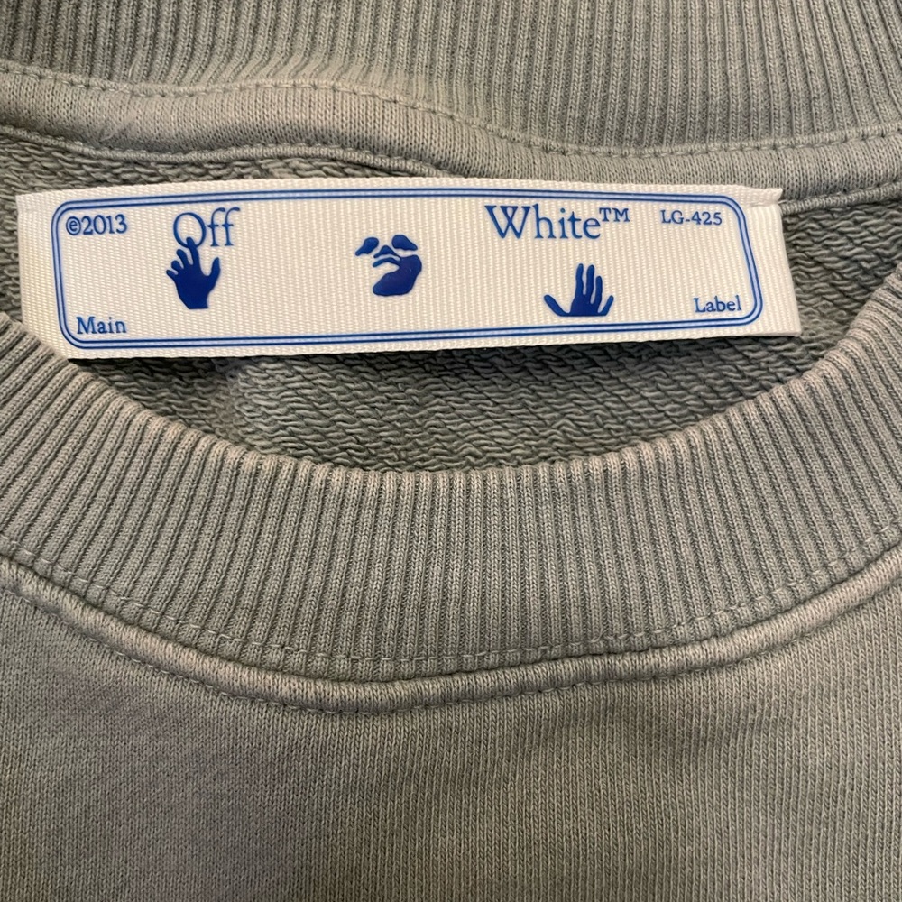 Off White Virgil Abloh main label xxs sweatshirt EUC - Picture 15 of 15